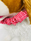 Scrunchie RUFF dog collar - GINGHAM COLLECTION