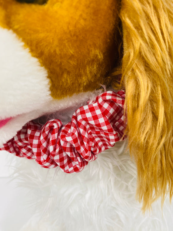 Scrunchie RUFF dog collar - GINGHAM COLLECTION