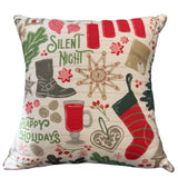 HOLIDAY SAYINGS and IMAGES PILLOW 11x11