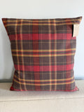 Pillow - Ralph Lauren Hunting Tartan Plaid Fabric - 20 x 20
