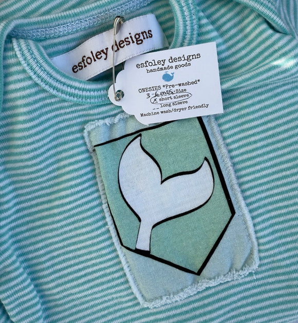 Baby Onesie - Short Sleeve - Micro Striped