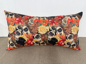 Pillow - 11x20 Autumn Pugs