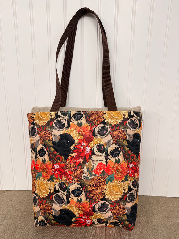 Tote Bag - Autumn Pugs