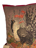 Pillow - Vintage Grouse Wild Bird Pillows - 18 x 18