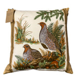 Pillow - Vintage Bird and Duck Fabric - 13 x 13
