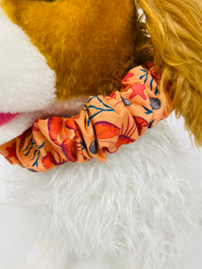 Scrunchie RUFFLE dog collar - CLEMENTINE - LEO & SEA collection