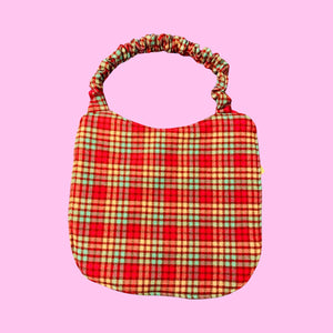Drool Bibs (Reversible) for Large Breed Dogs - Valentine Plaid