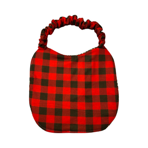 Drool Bibs (Reversible) for Large Breed Dogs - Red & Black Buffalo Plaid